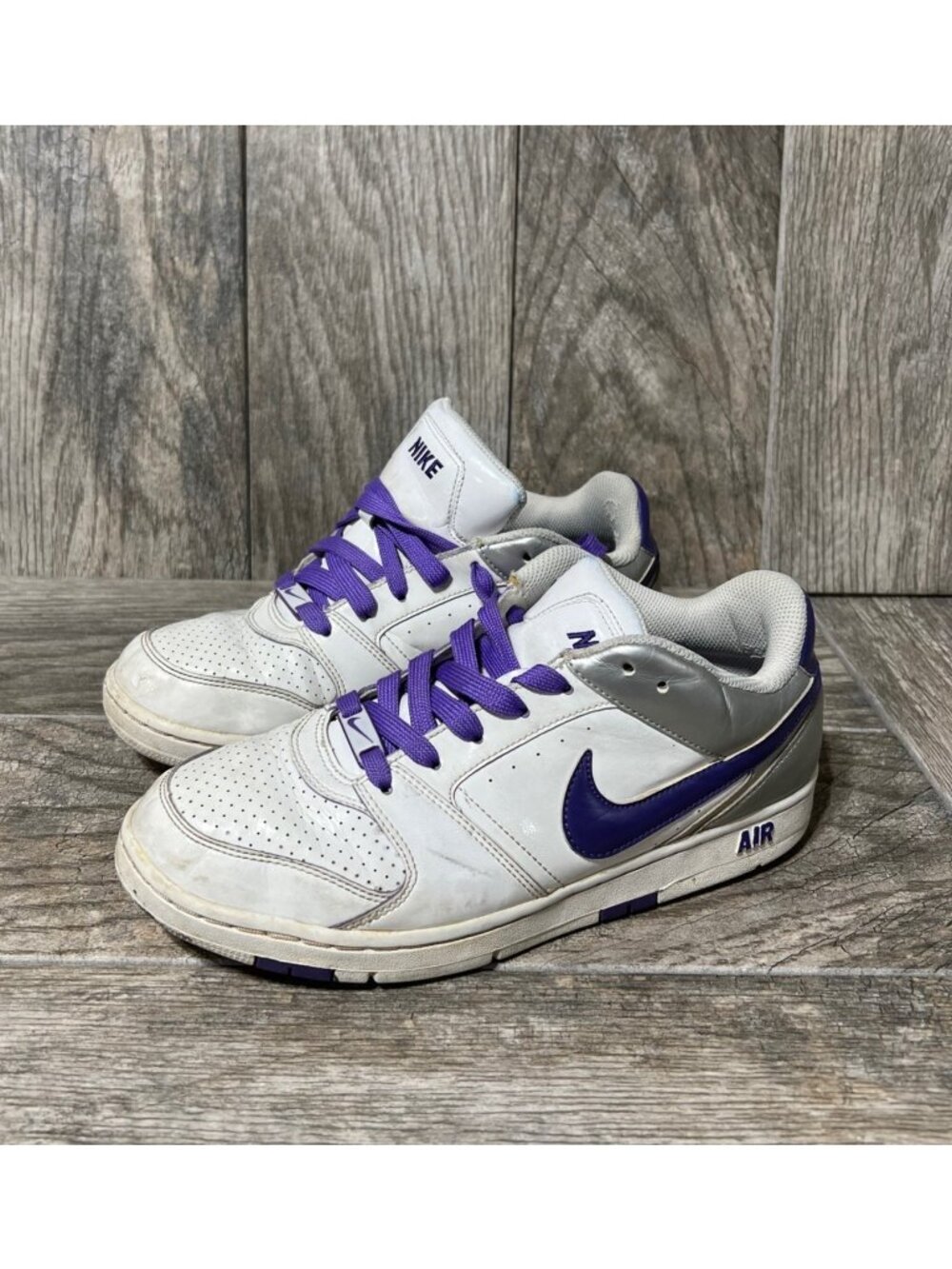 Nike Air Prestige 318972-153 Purple White Low Top Sneakers Women's 9
